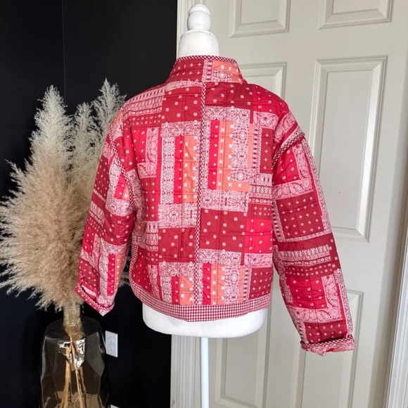NWT & Merci Julie Jacket-Red Bandana
 size Medium - Picture 10 of 12